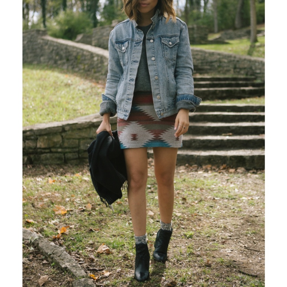 AEO Wool Southwest Skirt